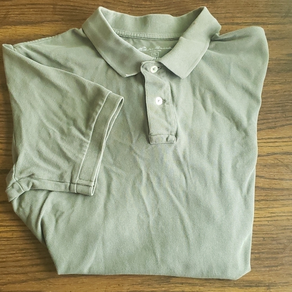 3/$20 Eddie Bauer Green TL Slim Fit Polo Shirt